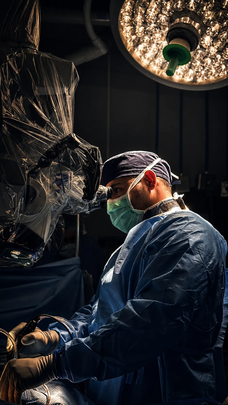 Brandon A. Ortega, MD performing minimally invasive surgery
